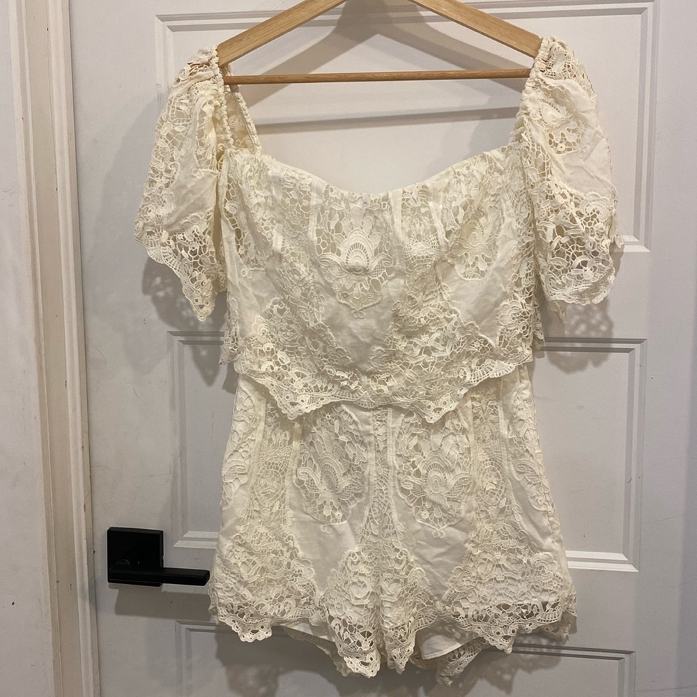 NWT SAYLOR lace romper